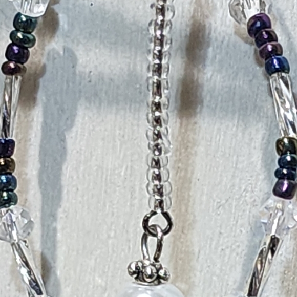 Silver and Black Spider Earrings - Picture 3 of 6